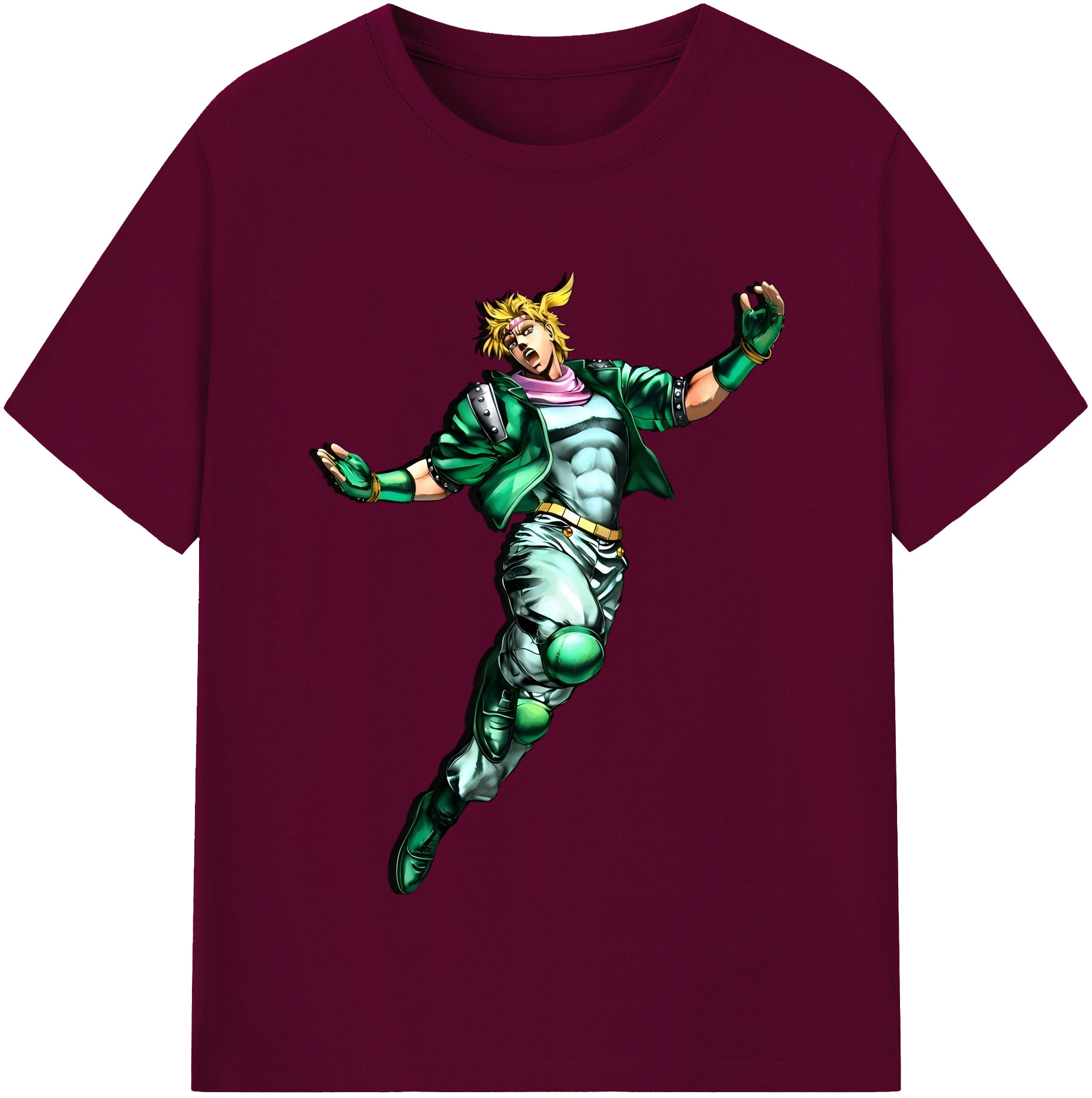 （画像用） ジョジョの奇妙な冒険 ディオ?ブランドー JoJo's Bizarre Adventure Dio Brando レディースカジュアルプリントTシャツ（綿100％）